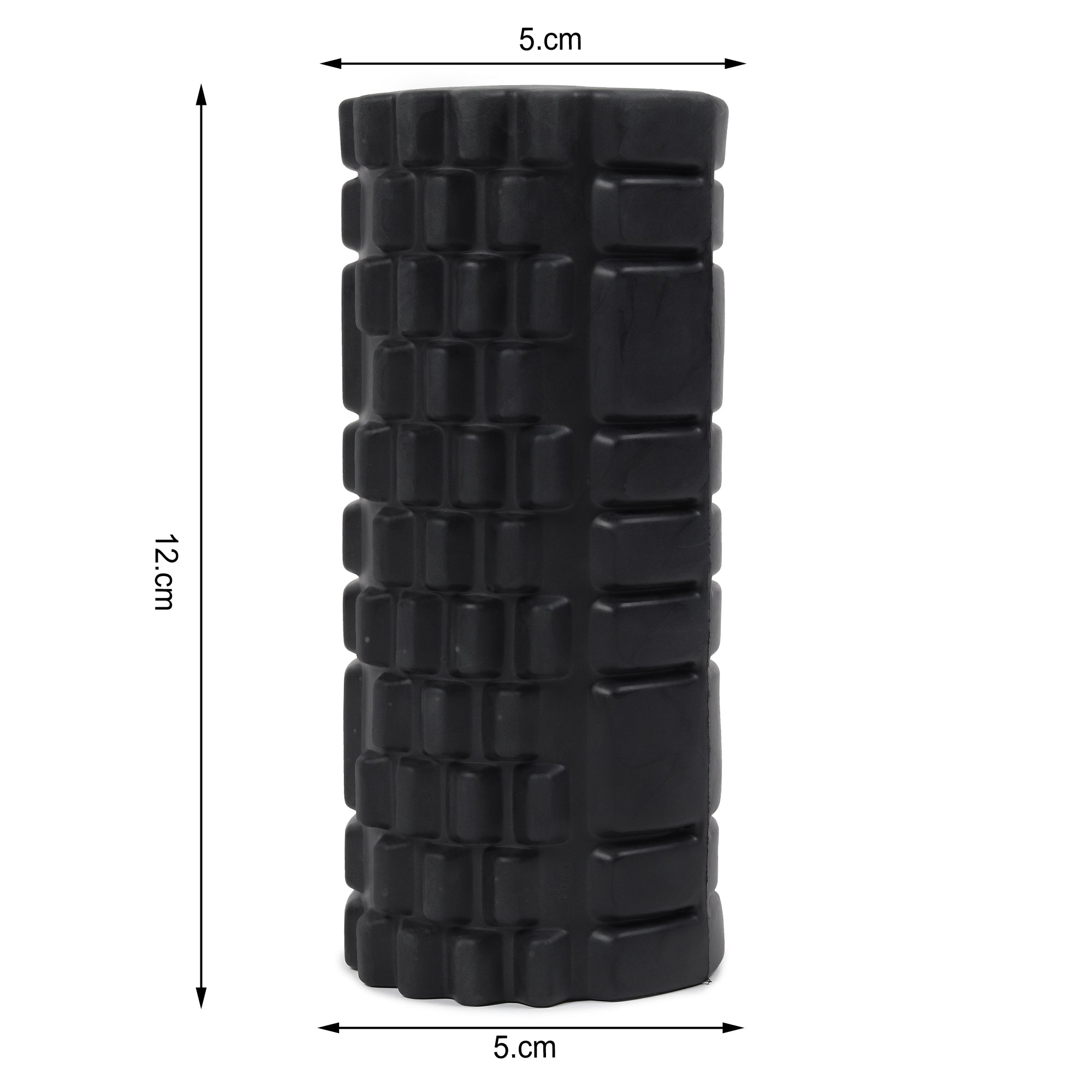 Fitness Mantra® Foam Roller for Yoga, Gym Exercise| Stretching| Muscle Recovery| Neck & Knee Pain Relief| 1 Piece Black Color|