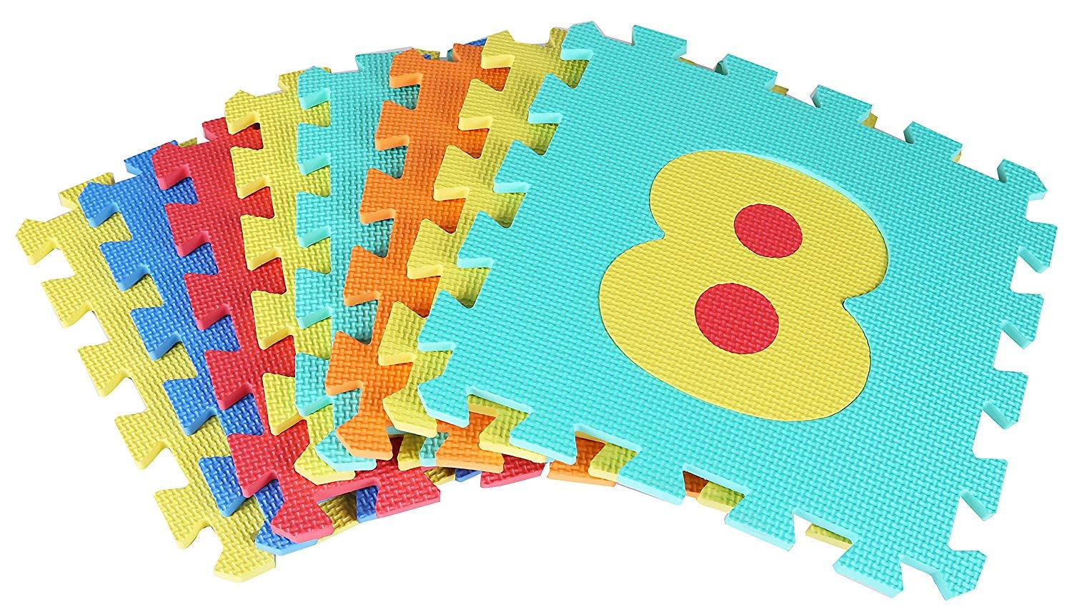 Fitness Mantra® Alphabet and Number Mini Puzzle Mat for Kids Learning & Fun Purpose[Suitable for Above 2 Years Children][36 Pcs.][Play is The Highest Form of Learning]