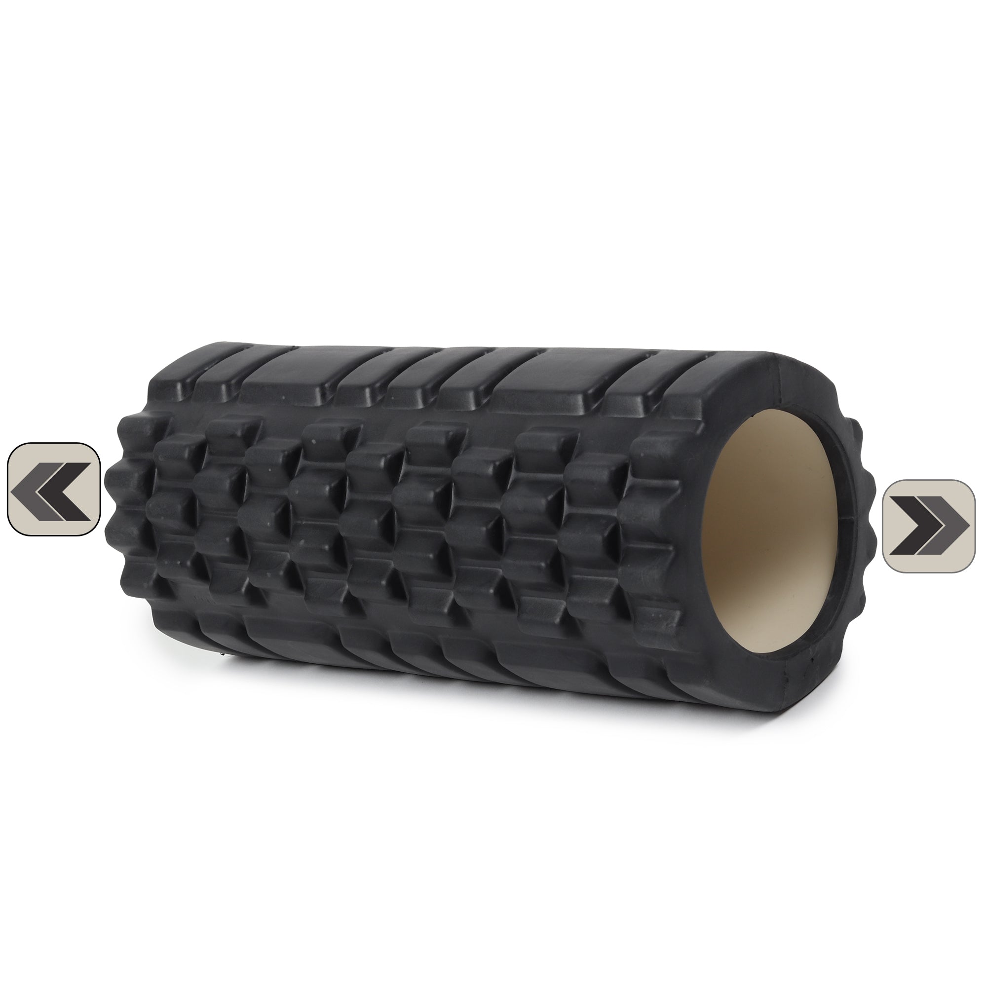 Fitness Mantra® Foam Roller for Yoga, Gym Exercise| Stretching| Muscle Recovery| Neck & Knee Pain Relief| 1 Piece Black Color|